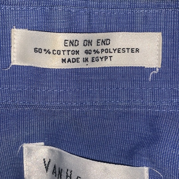 Solid Blue Dress Shirt - Picture 4 of 4